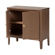 Pemberly Row 2-Door Storage Cabinet with Rounded Edges and Shelves