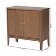 Pemberly Row 2-Door Storage Cabinet with Rounded Edges and Shelves