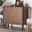 Pemberly Row 2-Door Storage Cabinet with Rounded Edges and Shelves