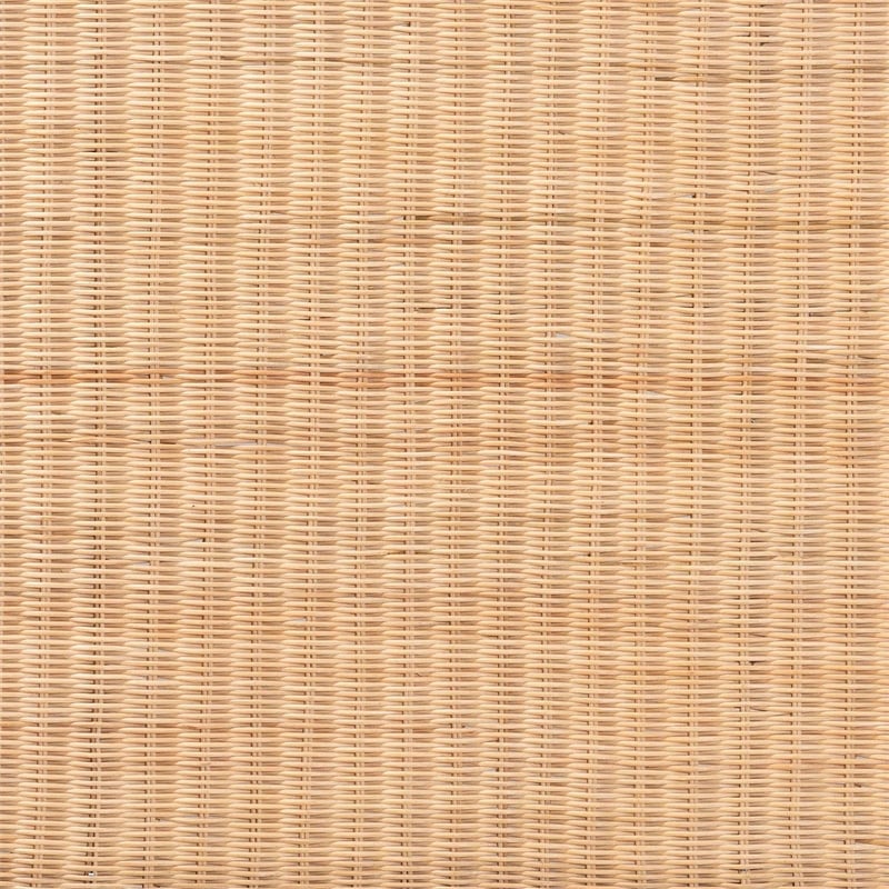 Pemberly Row Natural Rattan Queen Standalone Headboard with Open Weave