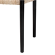 Pemberly Row Handwoven Seagrass Dining Chair with Sloping Armrests