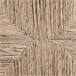 Pemberly Row Handwoven Seagrass Dining Chair with Sloping Armrests