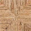 Pemberly Row Contemporary Seagrass Wishbone Counter Stool with Footrest