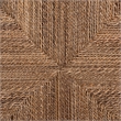 Pemberly Row Handwoven Seagrass Dining Side Chair with Curved Back
