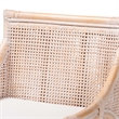 Pemberly Row Contemporary Natural Rattan Counter Stool with Lattice Back