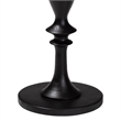 Pemberly Row Contemporary Marble Stone Top Turned Pedestal End Table