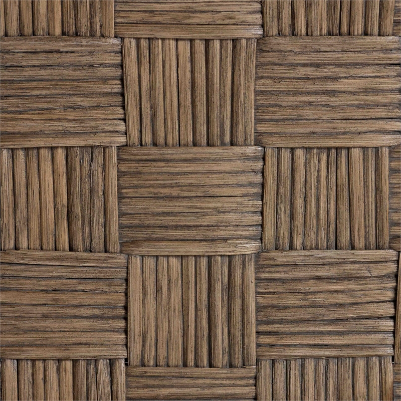 Pemberly Row Contemporary Rattan Basketweave Counter Stool with Cushion