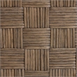 Pemberly Row Contemporary Rattan Basketweave Counter Stool with Cushion