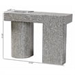 Pemberly Row Capiz Shell Console Table with Geometric Pattern