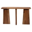 Pemberly Row Contemporary Suar Wood Live Edge Console Table - Fully Assembled