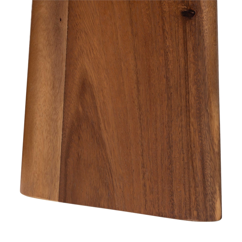Pemberly Row Contemporary Suar Wood Live Edge Console Table - Fully Assembled
