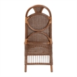 Pemberly Row Contemporary Rattan Dining Chair with High Woven Backrest