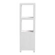 Pemberly Row Contemporary Grasscloth Tall Storage Cabinet with 2 Drawers