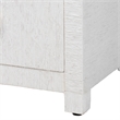 Pemberly Row Contemporary Grasscloth Tall Storage Cabinet with 2 Drawers