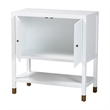 Pemberly Row Contemporary Fluted 2-Door Sideboard Storage Cabinet