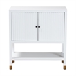Pemberly Row Contemporary Fluted 2-Door Sideboard Storage Cabinet
