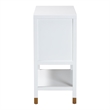 Pemberly Row Contemporary Fluted 2-Door Sideboard Storage Cabinet