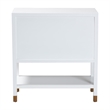 Pemberly Row Contemporary Fluted 2-Door Sideboard Storage Cabinet