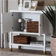 Pemberly Row Contemporary Fluted 2-Door Sideboard Storage Cabinet