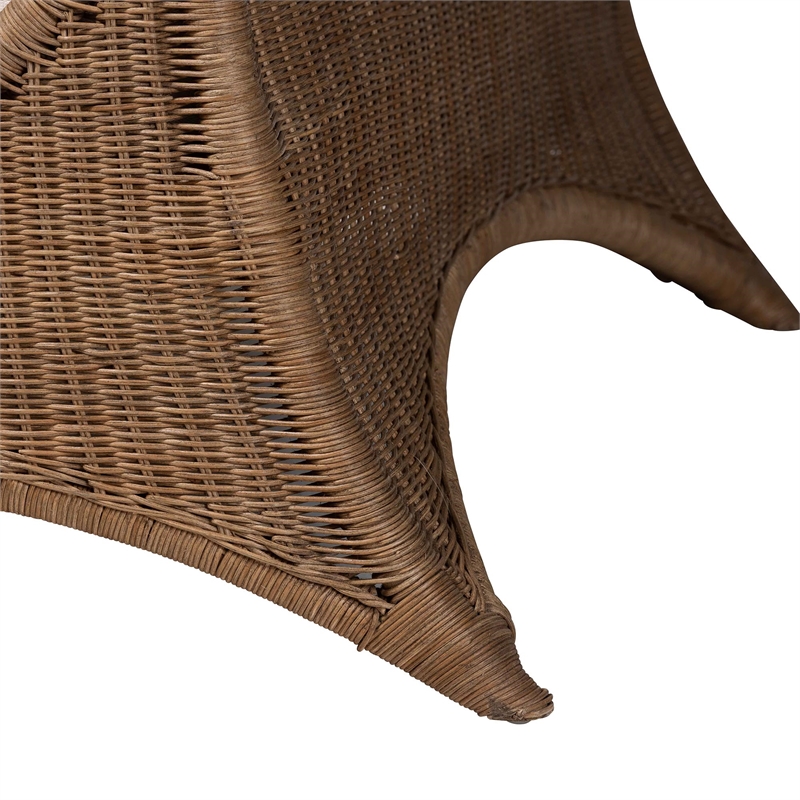 Pemberly Row Contemporary Rattan Daybed with Removable Cushions