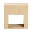 Pemberly Row Contemporary Grasscloth 1-Drawer Nightstand with Open Shelf