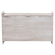 Pemberly Row Contemporary Wood Storage Trunk with Carved Geometric Front