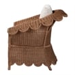 Pemberly Row Scalloped Rattan Armchair with Removable Cushions