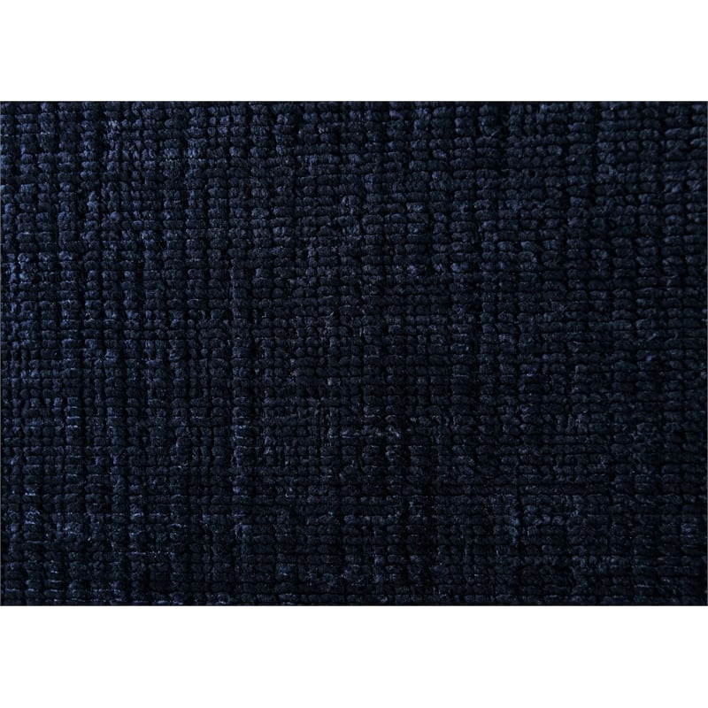 Pemberly Row Vertical Tufted Fabric Upholstered Platform Queen Bed in Blue