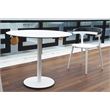 Pemberly Row Modern Resin Patio Dining Chair in White (Set of 2)