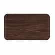 Pemberly Row Rectangular Wood Coffee Table with Rounded Corners in Walnut