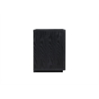 Pemberly Row Nightstand with Soft Close Drawer and Open Shelf in Black