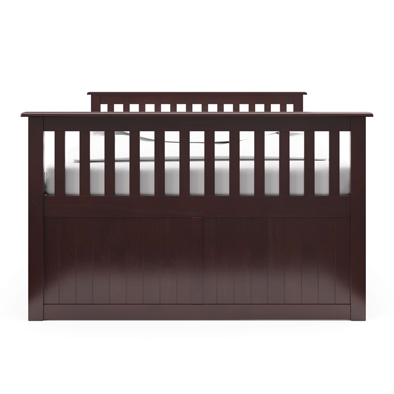 Pemberly Row Full Captain's Bed with Twin Trundle and 3 Drawers in Espresso