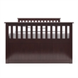 Pemberly Row Full Captain's Bed with Twin Trundle and 3 Drawers in Espresso