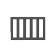 Pemberly Row Universal Wood Toddler Safety Guardrail in Gray
