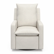 Pemberly Row Recliner Glider with USB Charging Port in Ivory