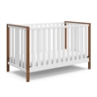 Pemberly Row Wood 4-in-1 Convertible Crib in White/Driftwood