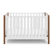Pemberly Row Wood 4-in-1 Convertible Crib in White/Driftwood