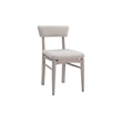 Pemberly Row Modern Coastal Dining Chair in Cerused White Oak