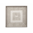 Pemberly Row Woven Shadow Box Wall Art in Natural Wood Frame
