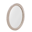 Pemberly Row Contemporary Carved Wood Contemporary Wall Mirror
