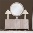 Pemberly Row Contemporary Carved Wood Contemporary Wall Mirror