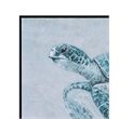 Pemberly Row Modern Sea Turtle Framed Canvas 70x96 Inches in Black