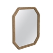 Pemberly Row Modern Square Coastal Wall Mirror with Rope Frame