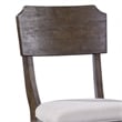 Pemberly Row Upholstered Wood Dining Chair Set of 2 in Charcoal