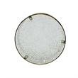 Pemberly Row Crackled Glass and Metal Round Nesting Tables in Gold