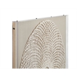 Pemberly Row Hand Crafted Woven Canvas in Acrylic Shadow Box