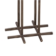 Pemberly Row White Marble Accent Table Set of 2 with Gold Iron Base