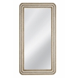 Pemberly Row Modern Coastal Rope Floor Mirror in White and Natural