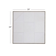 Pemberly Row 3D Geometric Fabric Wall Hanging in Antique Gold