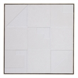 Pemberly Row 3D Geometric Fabric Wall Hanging in Antique Gold